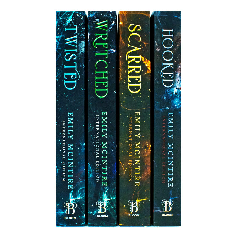Emily McIntire Never After Series Collection 4 Books Set (Hooked, Scarred, Wretched, Twisted)