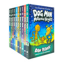 Adventures of Dog Man 10 Book Set Collection by Dav Pilkey Hardback