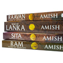 Amish Tripathi Ram Chandra Series 4 Books Collection Set : Ram - Scion of Ikshvaku, Sita : Warrior of Mithila, Raavan : Enemy ... Raavan : Enemy of Aryavarta, War of Lanka)