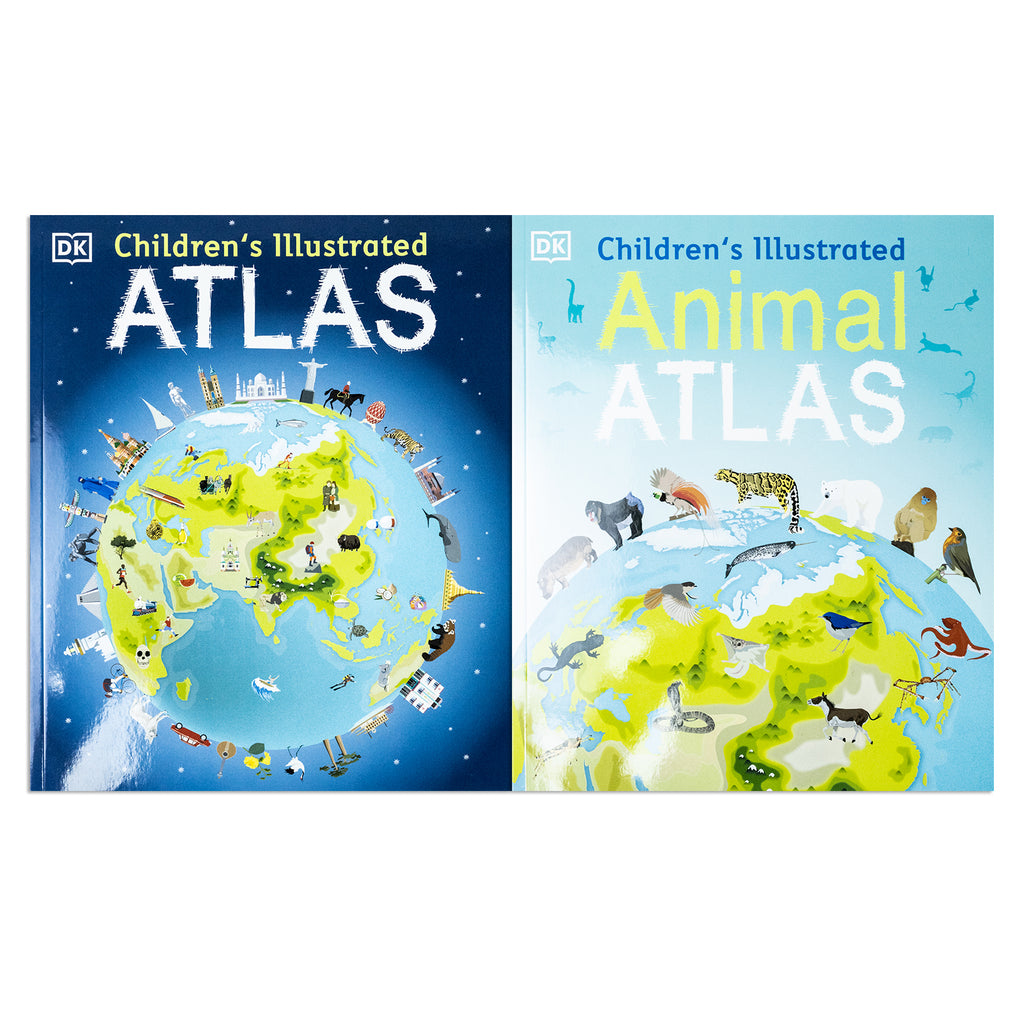 Childrens Atlas Collection 2 Books Set By Andrew Brooks Dk Children