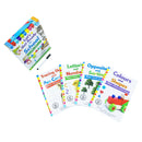 Let's Get Ready for School Wipe Clean Early Learning Activity 4 Book Set Inc Pen