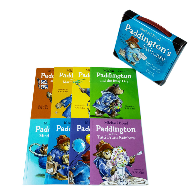 Paddington Suitcase Eight funny Paddington Bear picture books for children in a gift set carry case