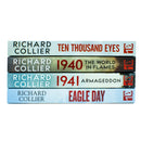 Richard Collier Collection 4 Books Set (1940 The World in Flames, 1941 Armageddon The Road to Pearl Harbor, Eagle Day The Battle of Britain & Ten Thousand Eyes)