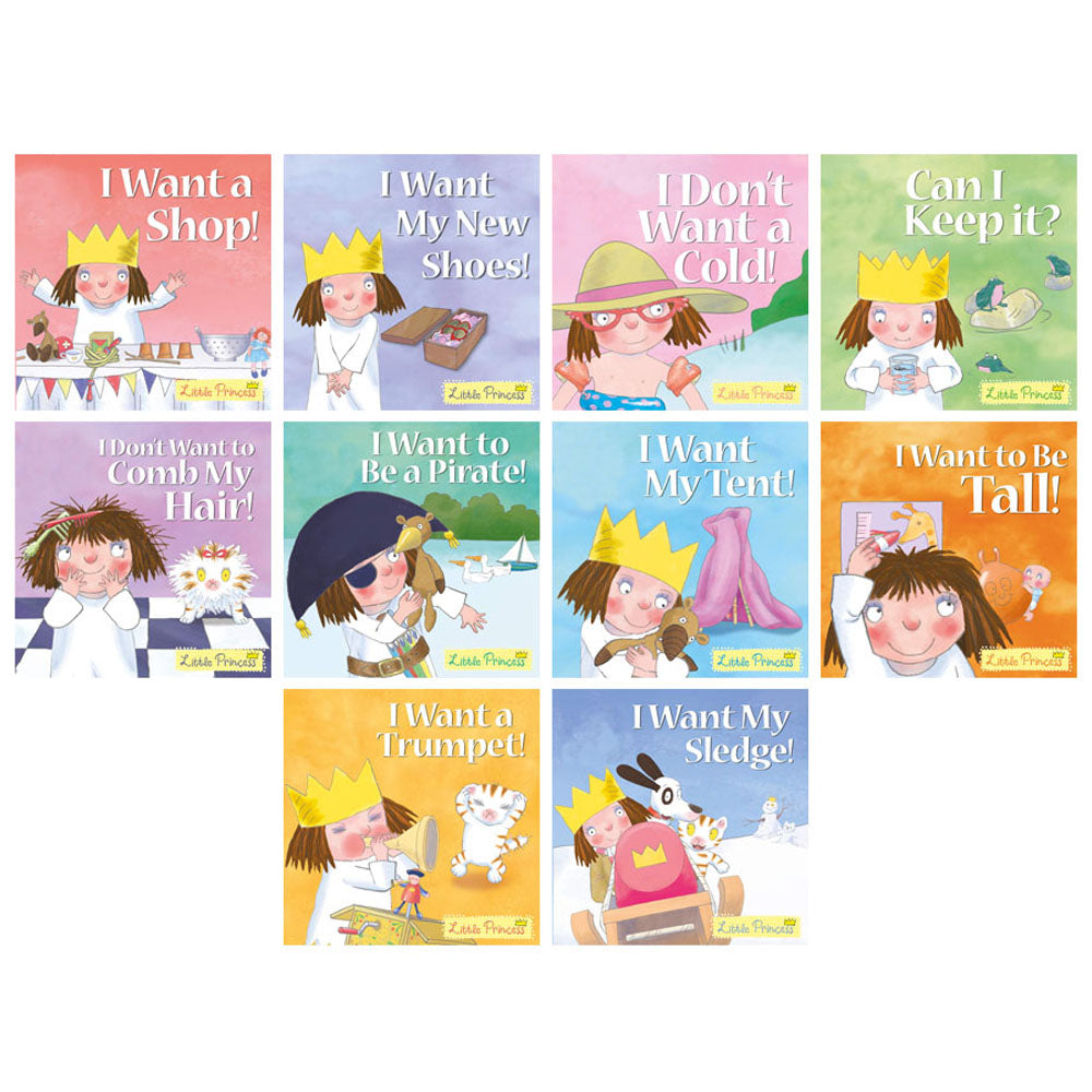 Little Princess 10 Book Set Collection Inc I Want My Sledge, I