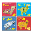 Fun Origami for Children – 4 Book Set: Dino, Pets, Wild & Flight | Creative Paper Folding Crafts, DIY Activities, Educational Fun & Hands-On Learning
