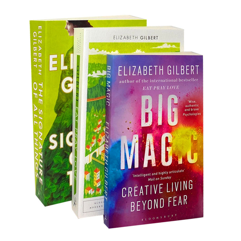 Elizabeth Gilbert 3 Books Collection Set Big Magic,Signature of All Things
