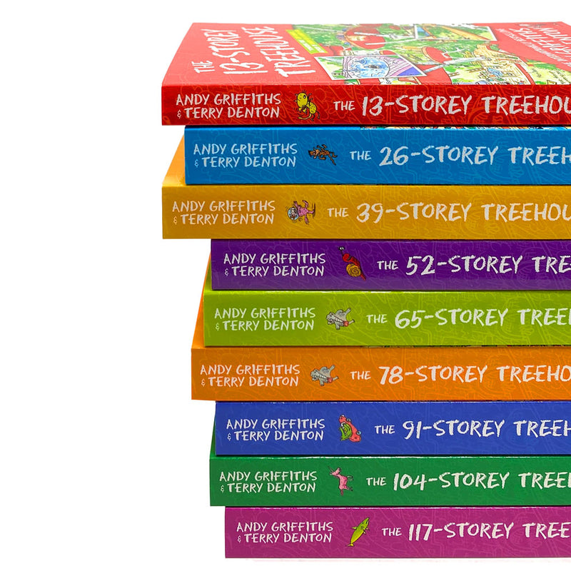 The 13 Storey Treehouse Collection 9 Books Set By Andy Griffiths & Terry Denton