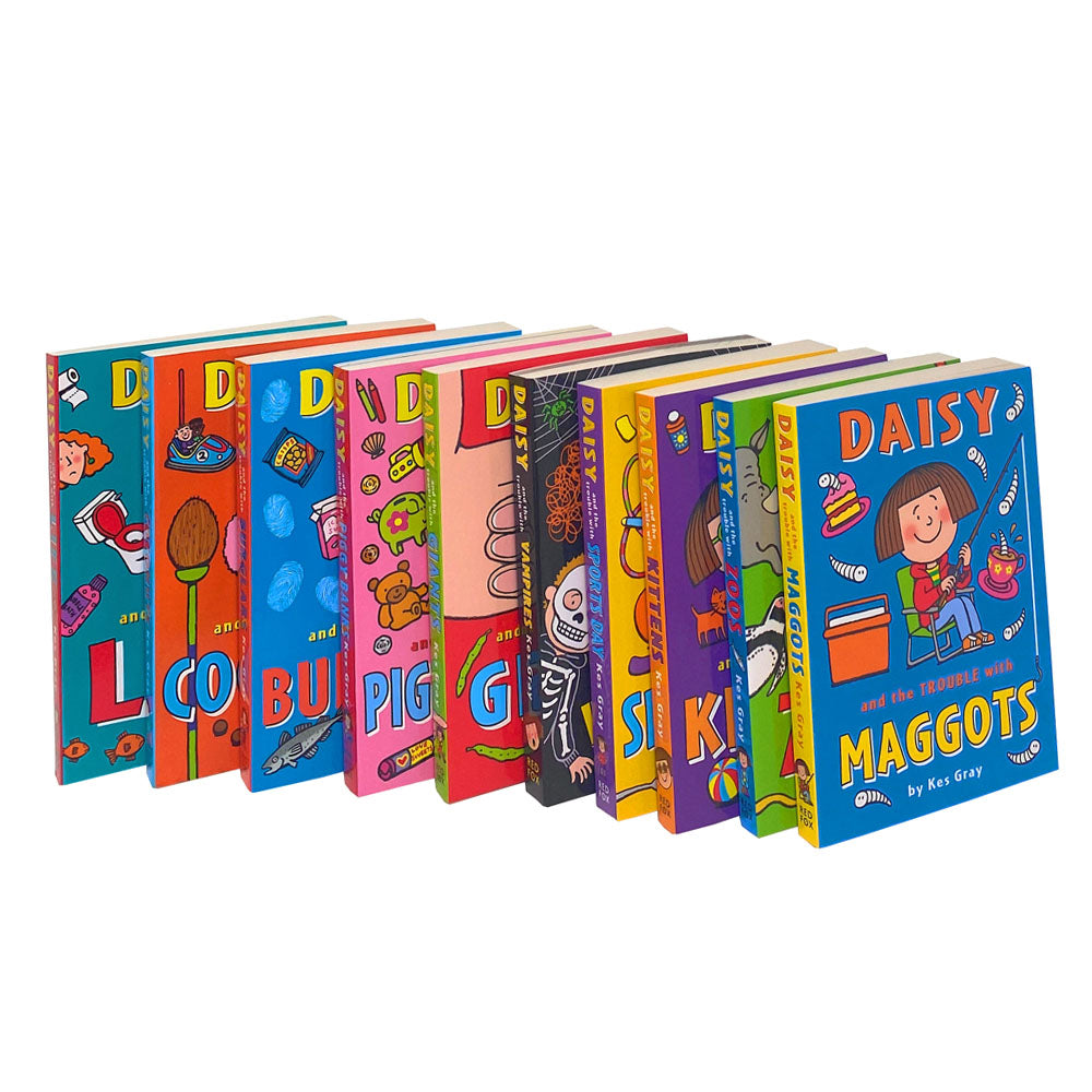 10 Paperback Books in Daisy and the Trouble Collection by