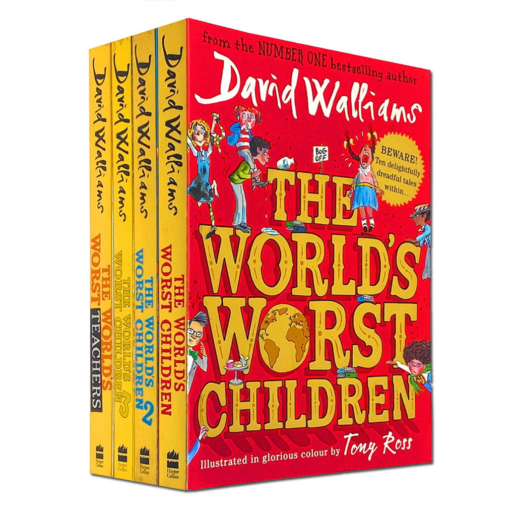 David Walliams Worlds Worst Children Collection 4 Books Set