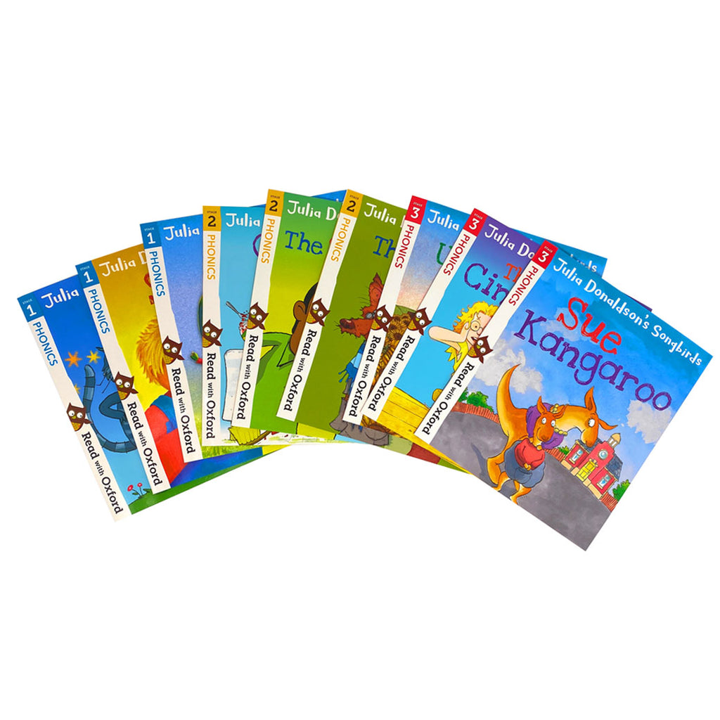 Julia Donaldson's 36 Songbirds Phonics Books Collection – Lowplex Books Julia Donaldson's 36 Songbirds Phonics Books Collection – Lowplex Books