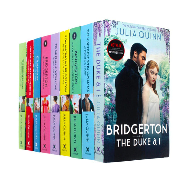 Bridgerton Family Book Series Complete Books 1 - 9 Collection Set by Julia Quinn (NETFLIX SERIES)