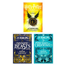 J.K. Rowling Collection 3 Books Set (Fantastic Beasts and Where to Find Them, The Crimes of Grindelwald, Harry Potter and the Cursed Child - Parts One and Two)