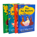 Dick King-Smith Book Set Pack Collection 4 The Hedgehog, The Foxbusters,