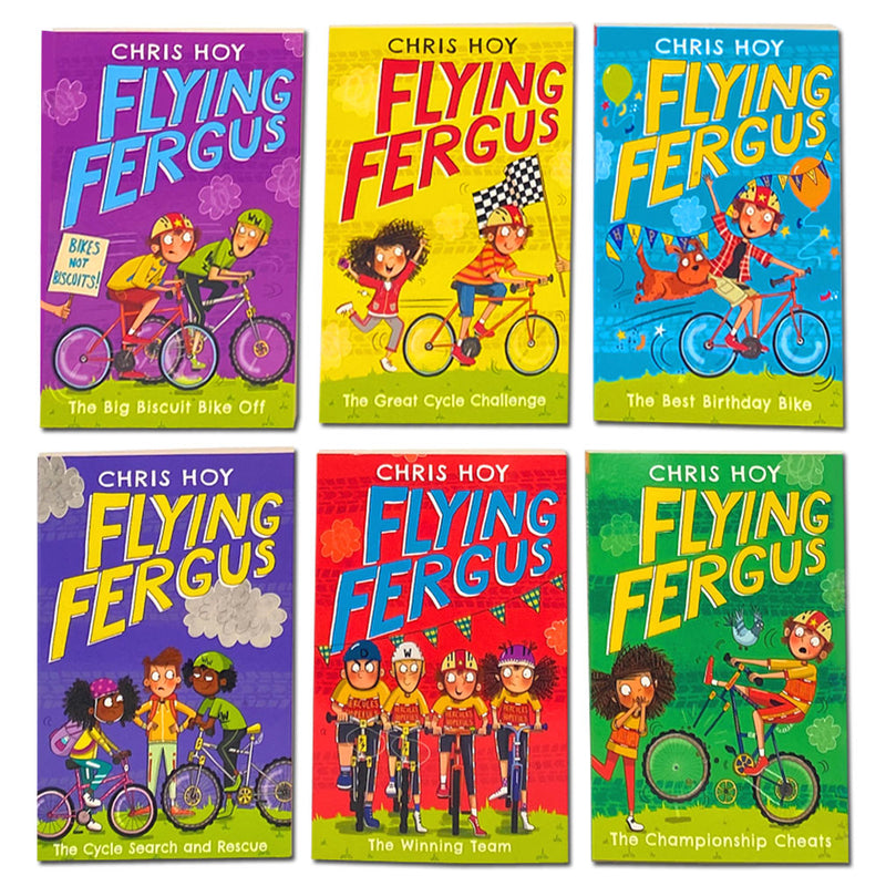 Chris Hoy Flying Fergus The Super Cycle 6 Books Collection Set The Best Birthday Bike, The Great Cycle