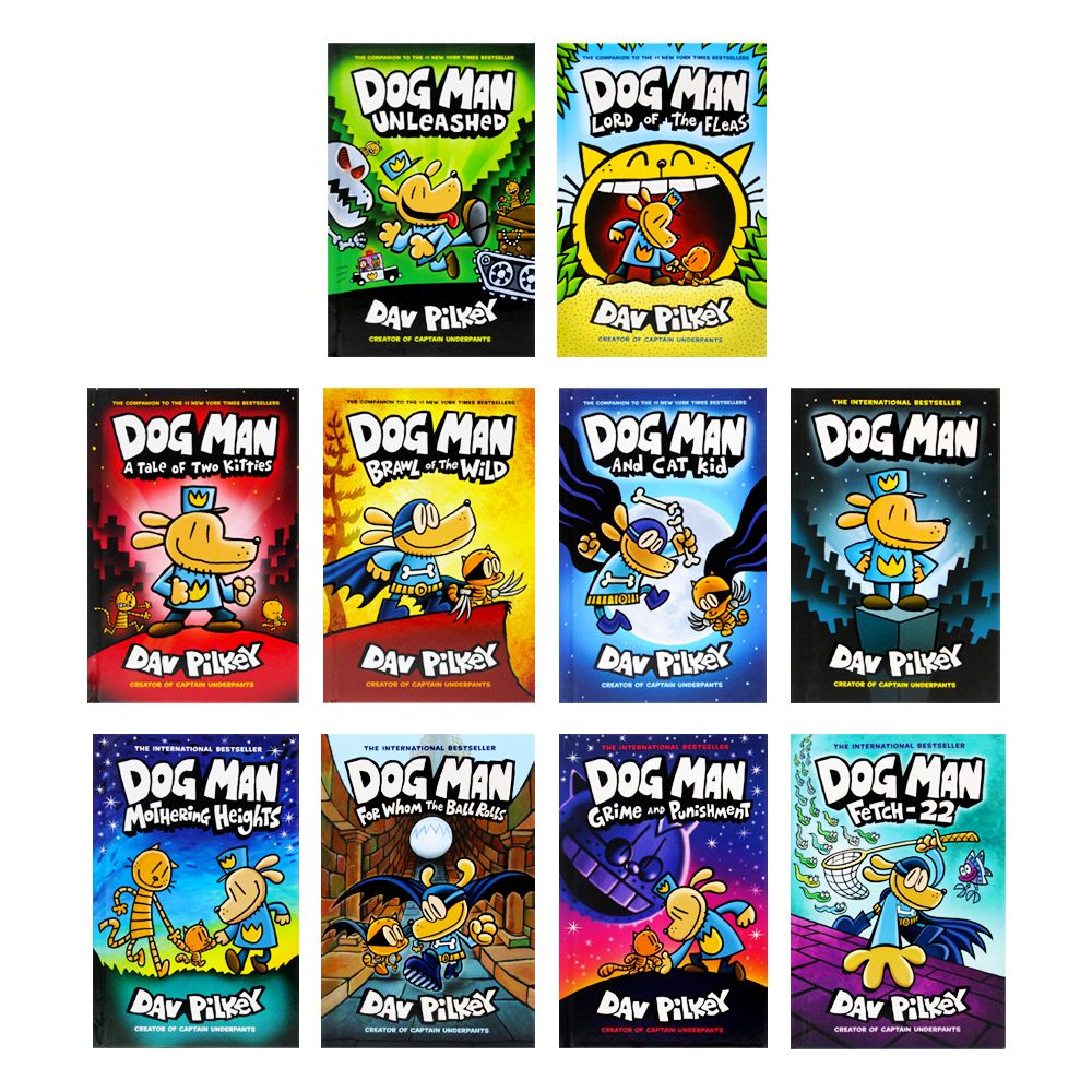 Adventures of Dog Man 10 Book Set Collection by Dav Pilkey – Lowplex