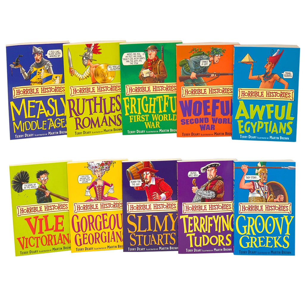 Horrible Histories Beastly Book Set 10 Books Lowplex