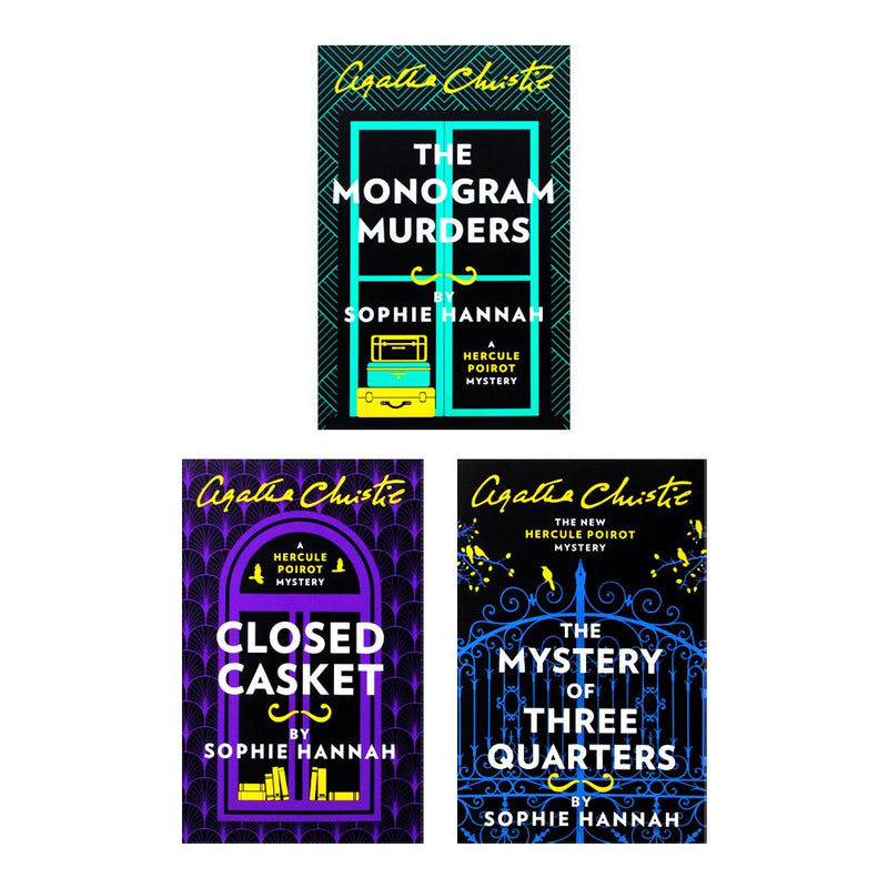 The New Hercule Poirot Mysteries Agatha Christie Series Books 1 - 3 Collection Set By Sophie Hannah