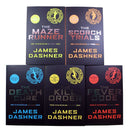Maze Runner Series by James Dashner—a thrilling 5-book set including The Death Cure and Scorch Trials! Dive into this captivating dystopian adventure!