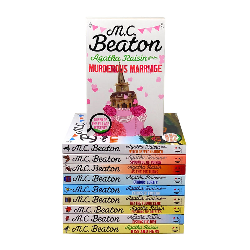 Agatha Raisin 10 Books Collection Set Series 2 By M C Beaton