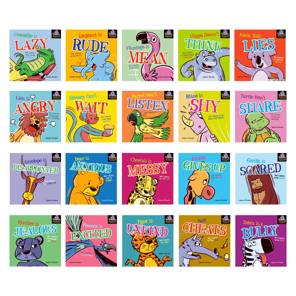 Behaviour Counts 20 Books Box Set (Kids Behaviour, Feelings