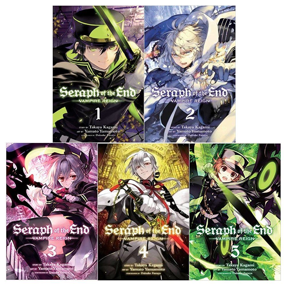 Seraph of The End Vampire Reigh Gn 5 Books Vol 1 to 5 Collection Set ( –  Lowplex