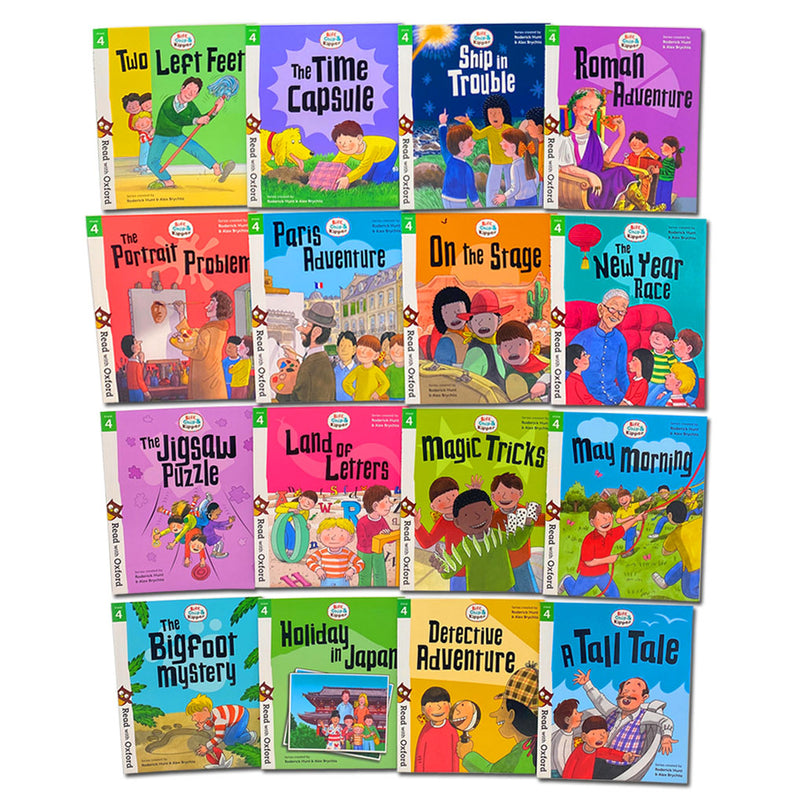 Biff, Chip and Kipper Stage 4 - 5 Read with Oxford: 5+: 32 Phonics Books Collection Set