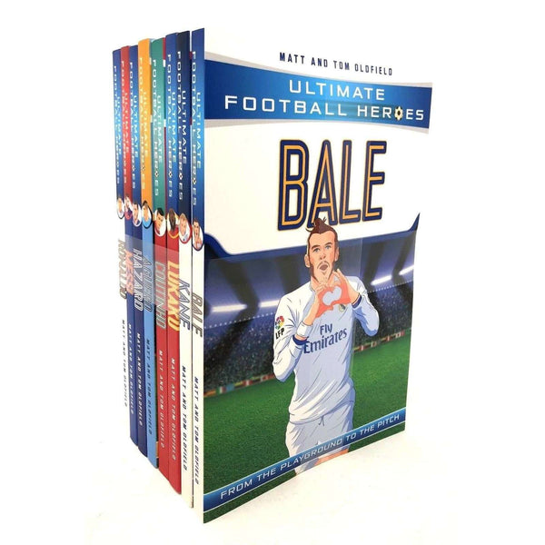 Ultimate Football Heroes 8 Books Set Collection Series 1 Messi, Ronaldo, Coutinho