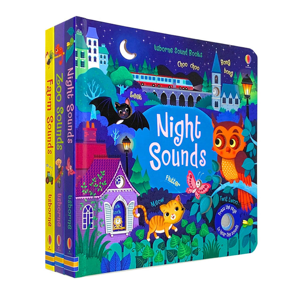 Usborne Sound Books 3 Books Collection Set by Sam Taplin Night