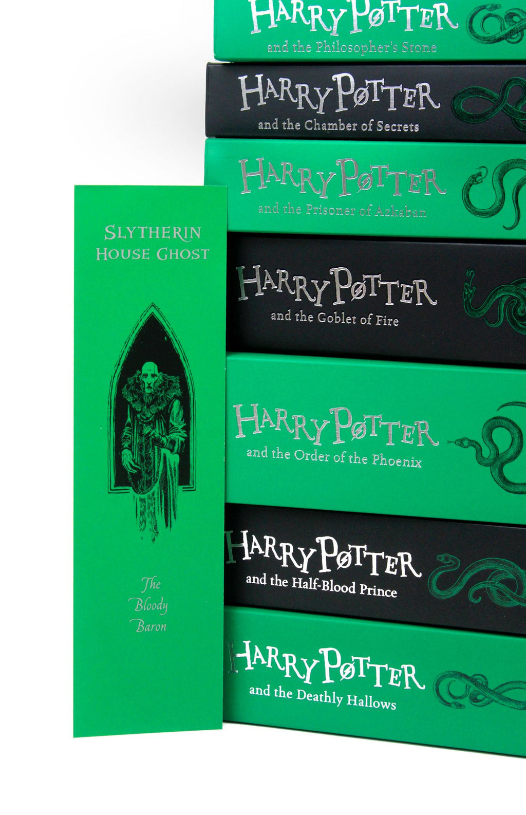 Harry Potter Slytherin House Editions 7 Books Boxset By JK Rowling NEW  Paperback