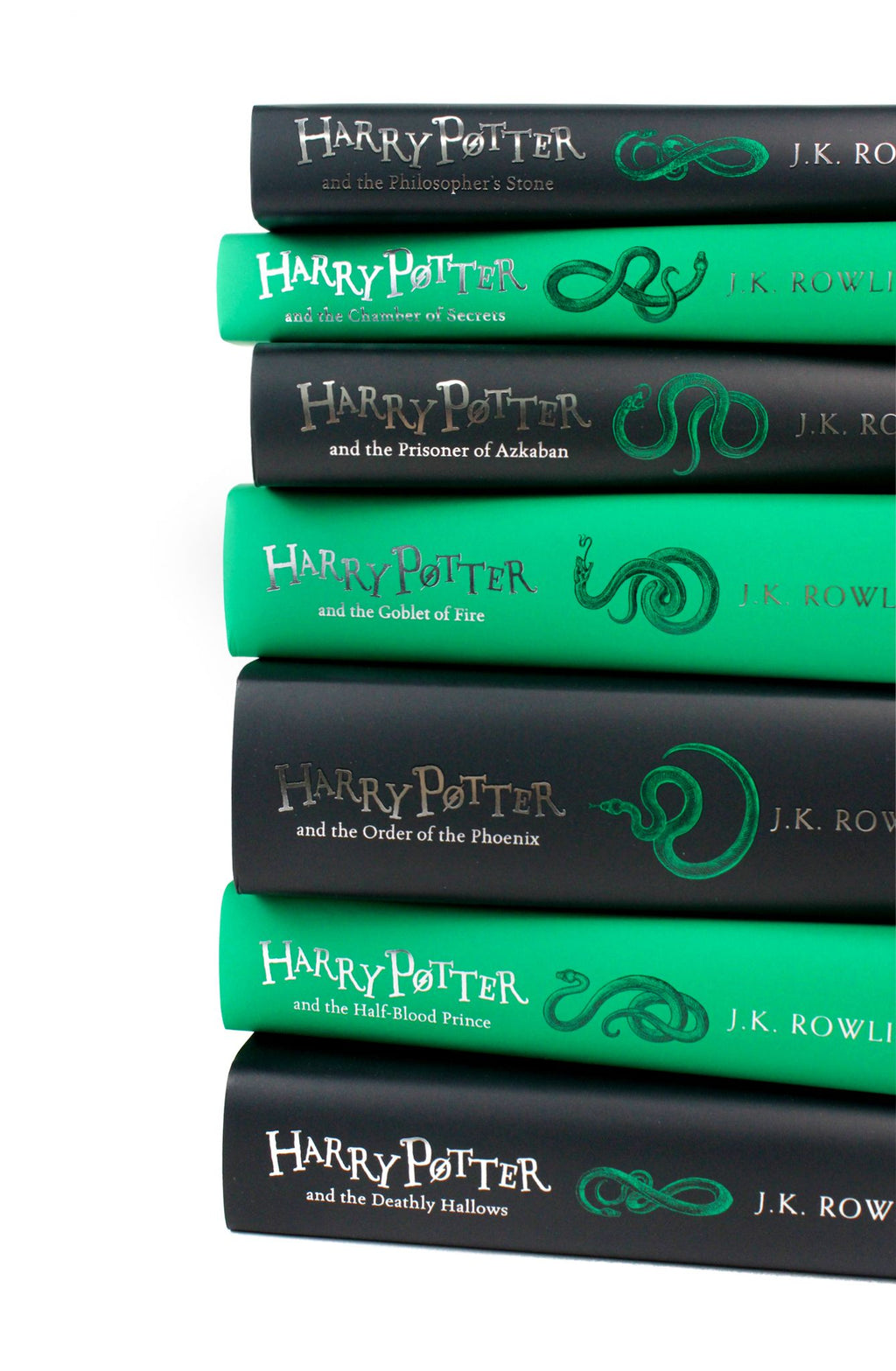 Harry Potter Slytherin House Editions 7 Books Boxset By JK Rowling NEW  Paperback