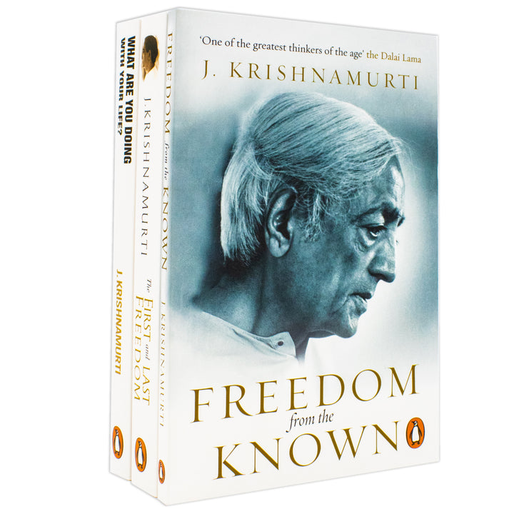 J. Krishnamurti 3 Book Collection Set(Freedom from the known,The first and last freedom, What are you doing with your  life)
