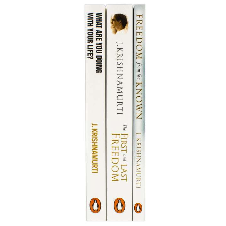 J. Krishnamurti 3 Book Collection Set(Freedom from the known,The first and last freedom, What are you doing with your  life)