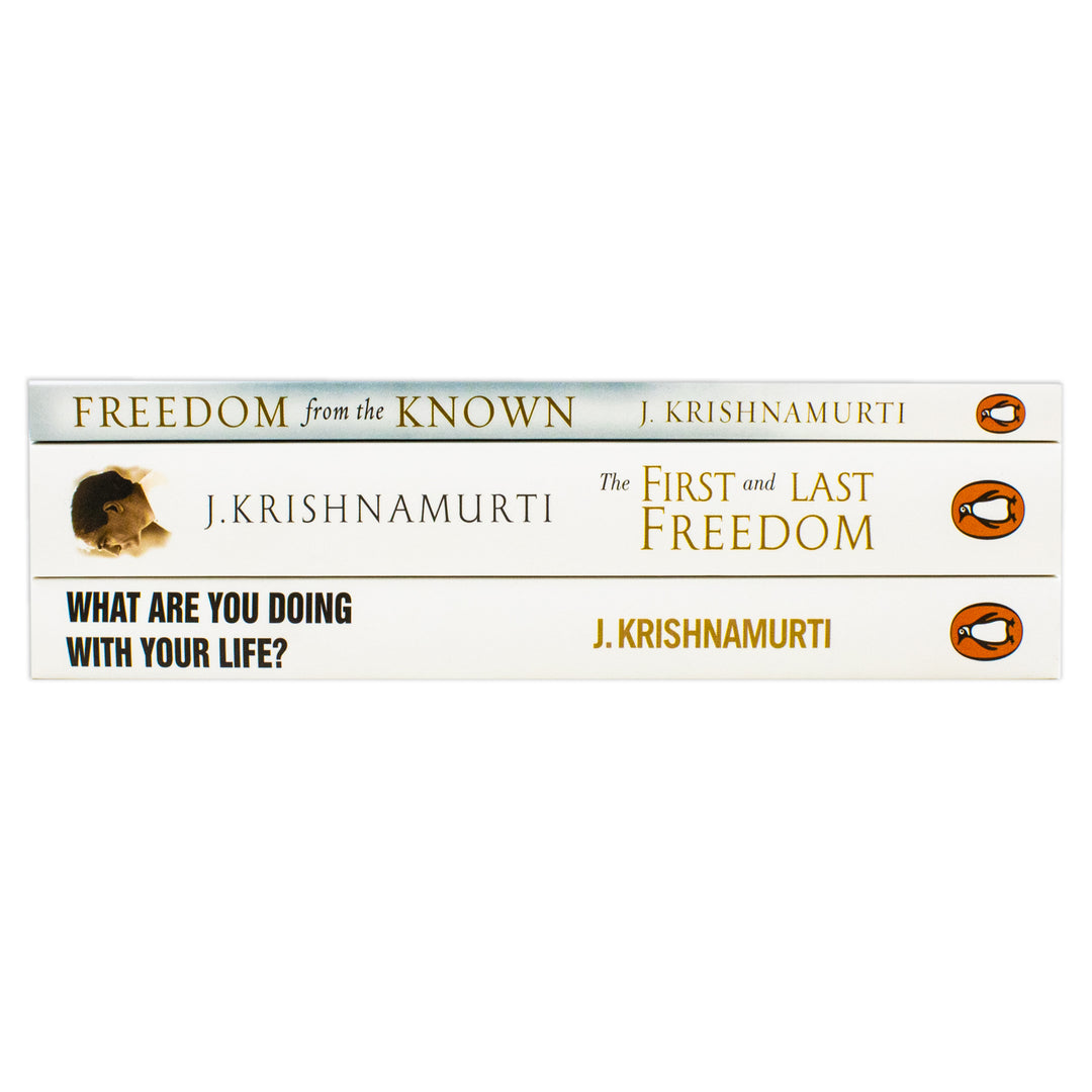 J. Krishnamurti 3 Book Collection Set(Freedom from the known,The first and last freedom, What are you doing with your  life)