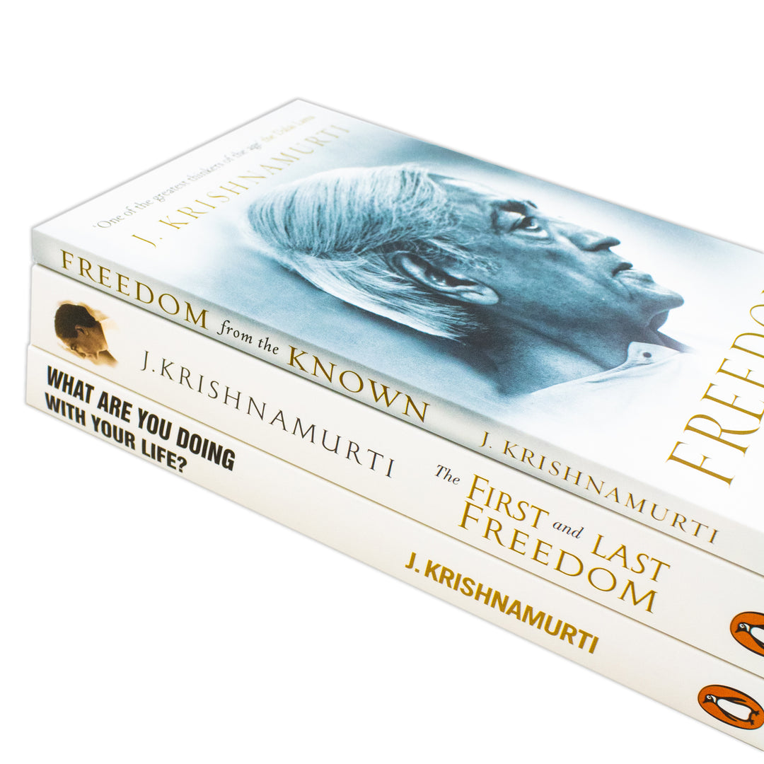 J. Krishnamurti 3 Book Collection Set(Freedom from the known,The first and last freedom, What are you doing with your  life)