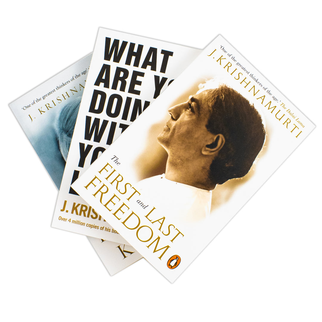 J. Krishnamurti 3 Book Collection Set(Freedom from the known,The first and last freedom, What are you doing with your  life)