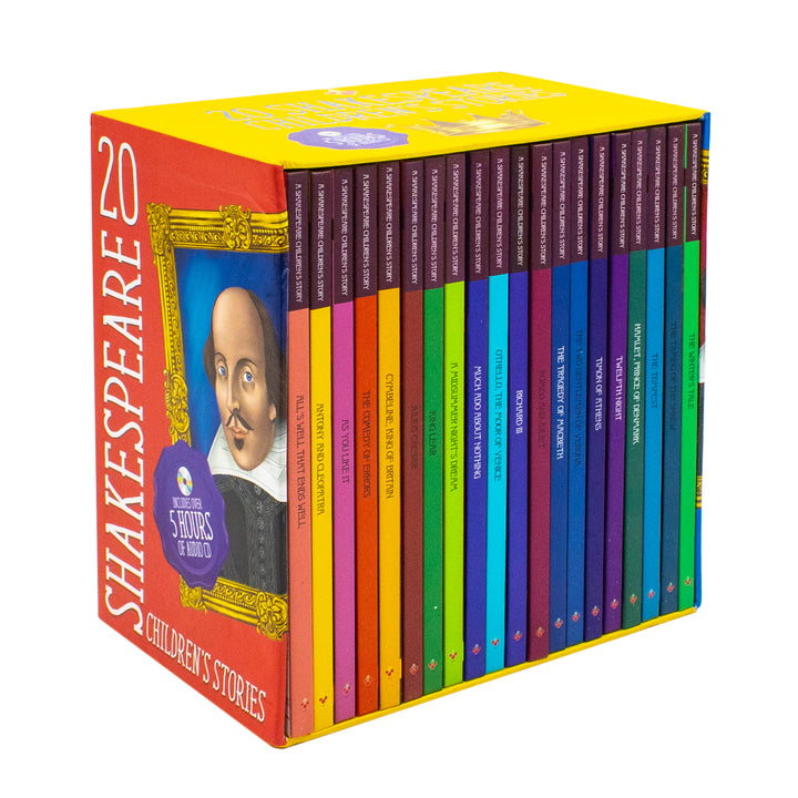 20 Shakespeare Children's Stories Hardback Books Collection Set | Easy Classics Edition with FREE Audiobooks (QR Codes Included)