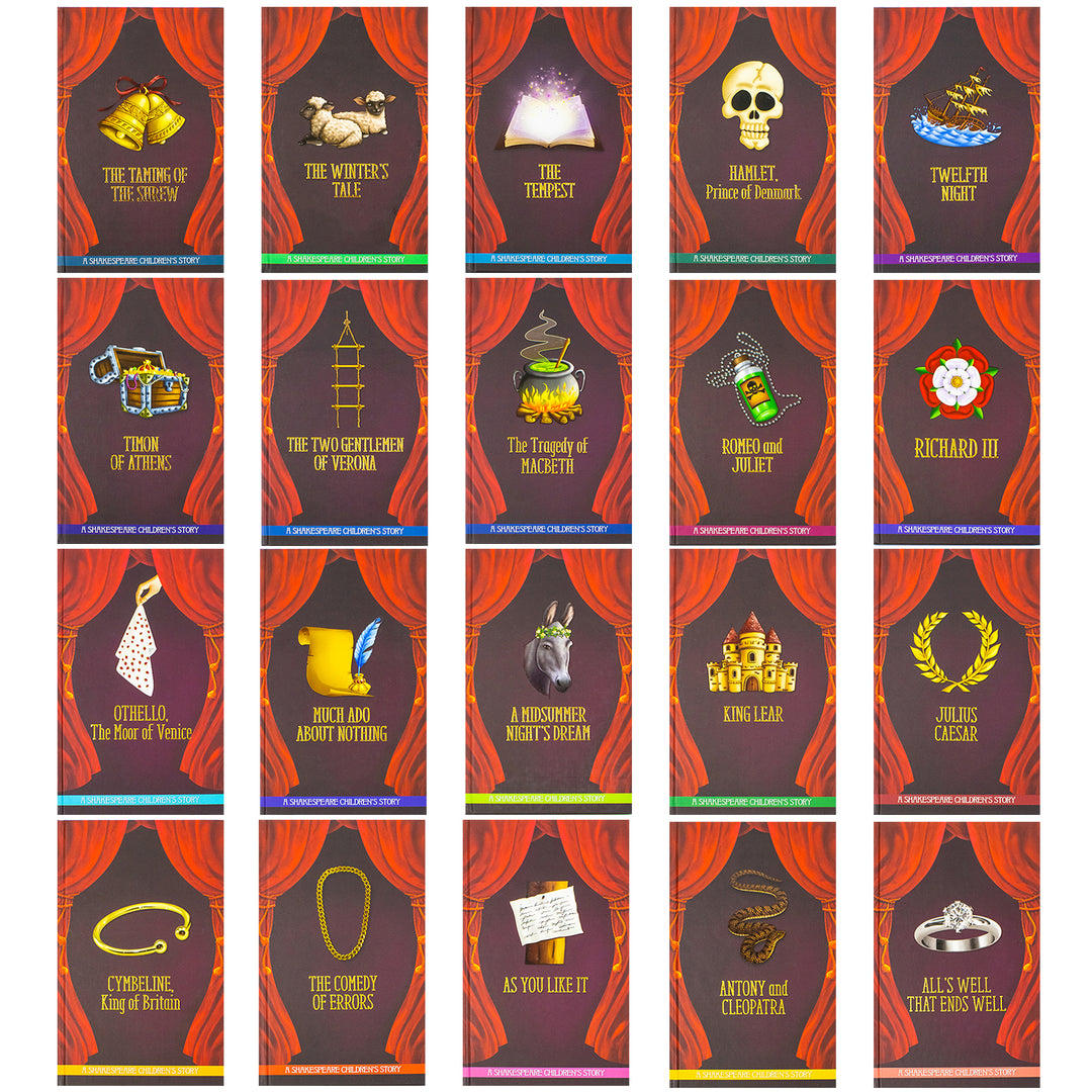 20 Shakespeare Children's Stories Hardback Books Collection Set | Easy Classics Edition with FREE Audiobooks (QR Codes Included)