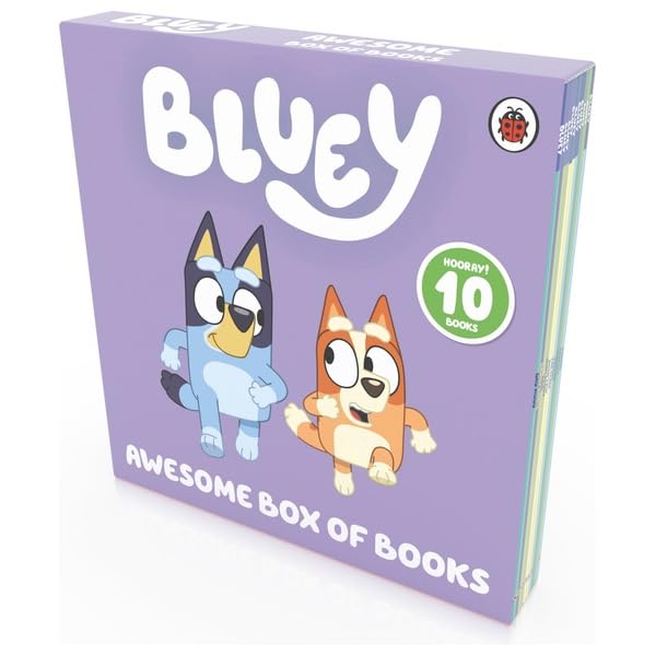 Bluey: Awesome Box of Books – 10 Book Collection by Puffin Books | Fun Storytime Adventures with Bluey, Bingo, Mum, and Dad