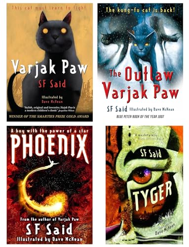 SF Said Collection 4 Books Set (Varjak Paw, Phoenix, The Outlaw Varjak Paw & Tyger)