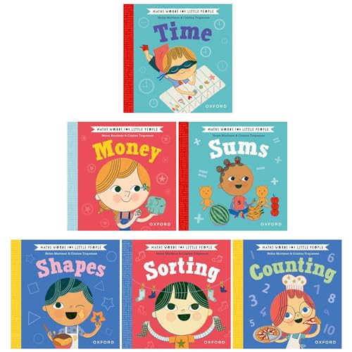 Maths Words for Little People Series 6 Books Collection Set By Helen Mortimer (Time, Money, Shapes, Sums, Counting, Sorting)