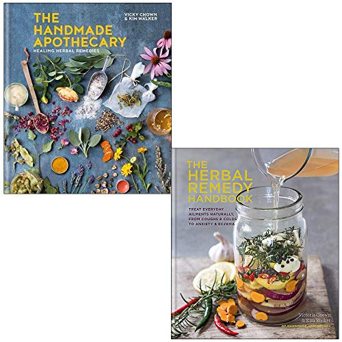 The Handmade Apothecary & The Herbal Remedy Handbook By Kim Walker and Vicky Chown 2 Books Collection Set