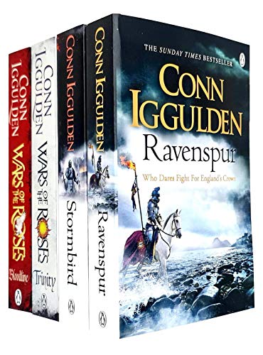Conn Iggulden Wars of the Roses Series 4 Books Collection Set (Stormbird, Trinity, Ravenspur, Bloodline)