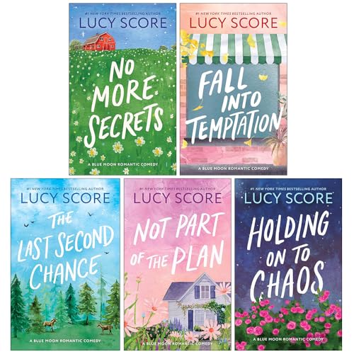 Blue Moon Series 5 Books Collection Set by Lucy Score (No More Secrets. Fall into Temptation, The Last Second Chance, Not Part of the Plan and Holding on to Chaos)