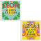 Grehge lection 2 Books Set By Jane Baxter, John Vincent, Rebecca Seal, Jack Burke (Leon Happy Salads and Happy Fast Food)