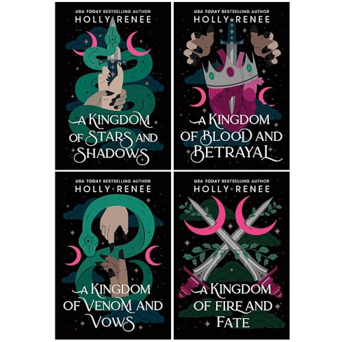Stars and Shadows Series 4 Books Collection Set By Holly Renee (A Kingdom of Stars and Shadows, A Kingdom of Blood and Betrayal, A Kingdom of Venom and Vows and A Kingdom of Fire and Fate) | Paperback