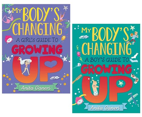 My Body's Changing Series 2 Books Collection Set by Anita Ganeri (A Boy's & Girl's Guide to Growing Up)