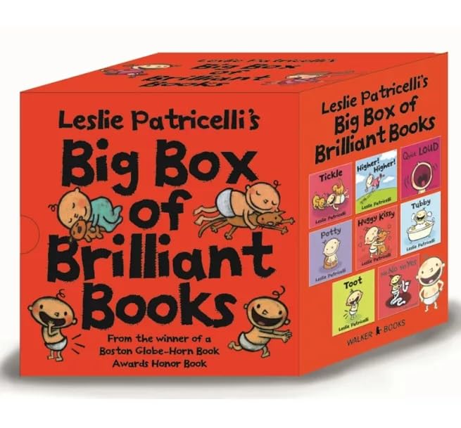 Big Box of Brilliant 8 Books Collection Set By Leslie Patricelli – Board Book Edition for Babies & Toddlers