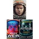 Andy Weir Collection 3 Books Set (The Martian, Artemis & Project Hail Mary)