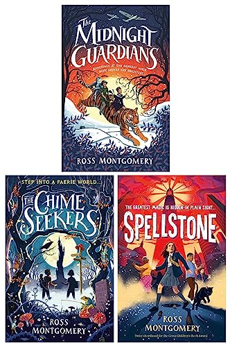 Ross Montgomery 3 Books Collection Set (The Midnight Guardians, The Chime Seekers, Spellstone)