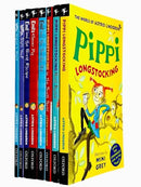 Astrid Lindgren Collection 8 Books Set (Pippi Longstocking, Goes Aboard, In the South Seas, Emil and the Sneaky Rat, Emil's Clever Pig, Emil and the Great Escape, Lotta Says 'No!', Lotta Makes a Mess)